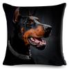Capa de Almofada para Cão Doberman Pinscher Decoração Animal Capa de Almofada para Sofá Casa Carro Linho Impressão em Ambos os Lados Capa de Almofada Decorativa