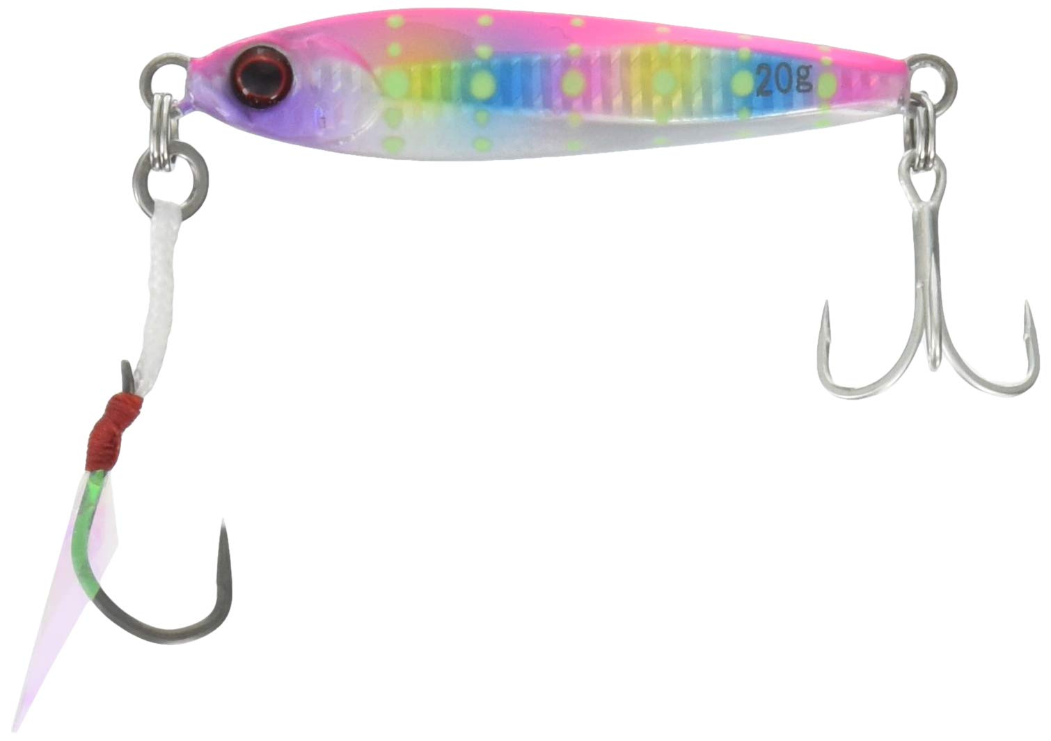

JACKALL Metal Jig Big Backer JIG 20g Pink Dot Candy/Glow