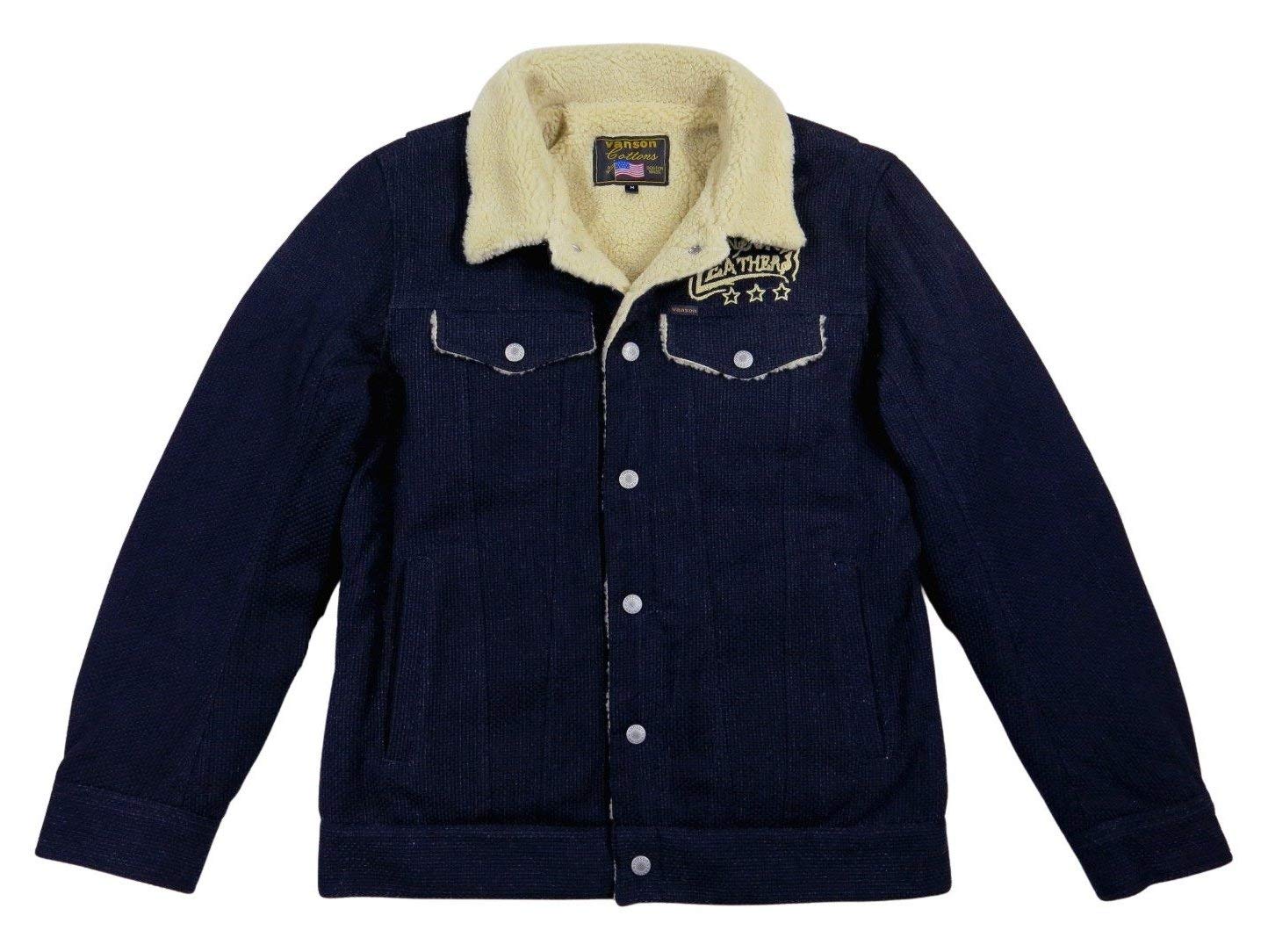 

Triple Star Chain Embroidery Sashiko x Back Pile Boa Filling Jacket M BLACK [Banson] NVJK-2006 (Black)