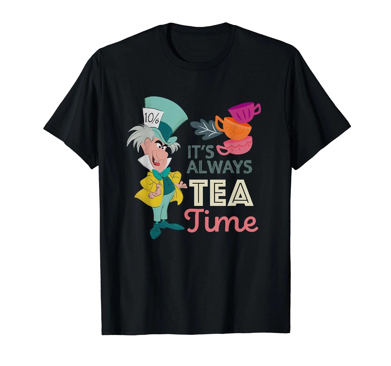 Disney Alice In Wonderland Mad Hatter Always Tea Time T-Shirt_ S
