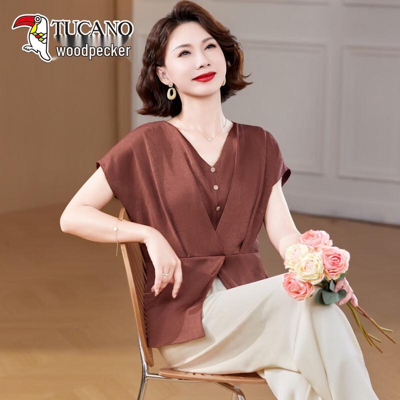 

TUCANO French Style Slim-Fit Short Sleeve Top EU 42