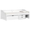 VidaXL Day Bed with 3 Drawers IRUN White 90x200 Cm Solid Pine Wood 3185214