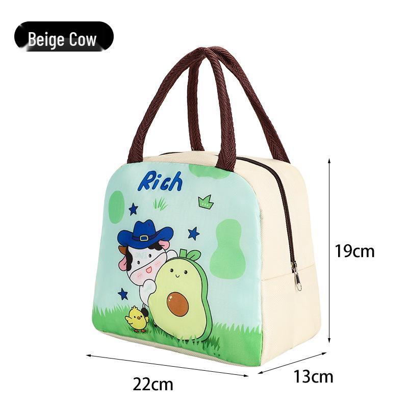 Cute Insulated Bento Bag: Cartoon Lunch Box for Kids and Office