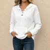 Women's Color Oversized Long Sleeve Hoodie with Pockets for Casual Everyday Wear