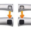 For Mercedes W220 S350 Cover Door Handle Button 2pcs Black Car Accessories Handle Button Switch Replacement New