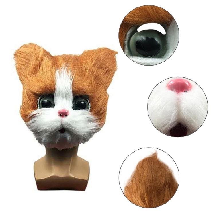 Adults Unisex Horror Halloween Cute Bear Wolf Panda for Cat Bloody Plush for Hea