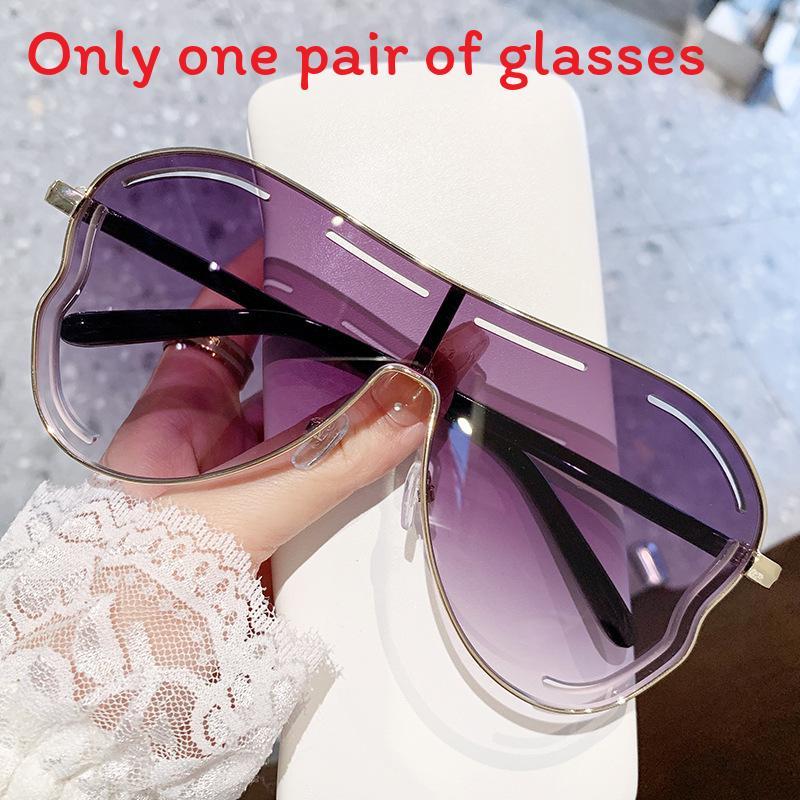 Geometric Metal Sunglasses With Uv400 Protection For Fashionable Outings And Parties