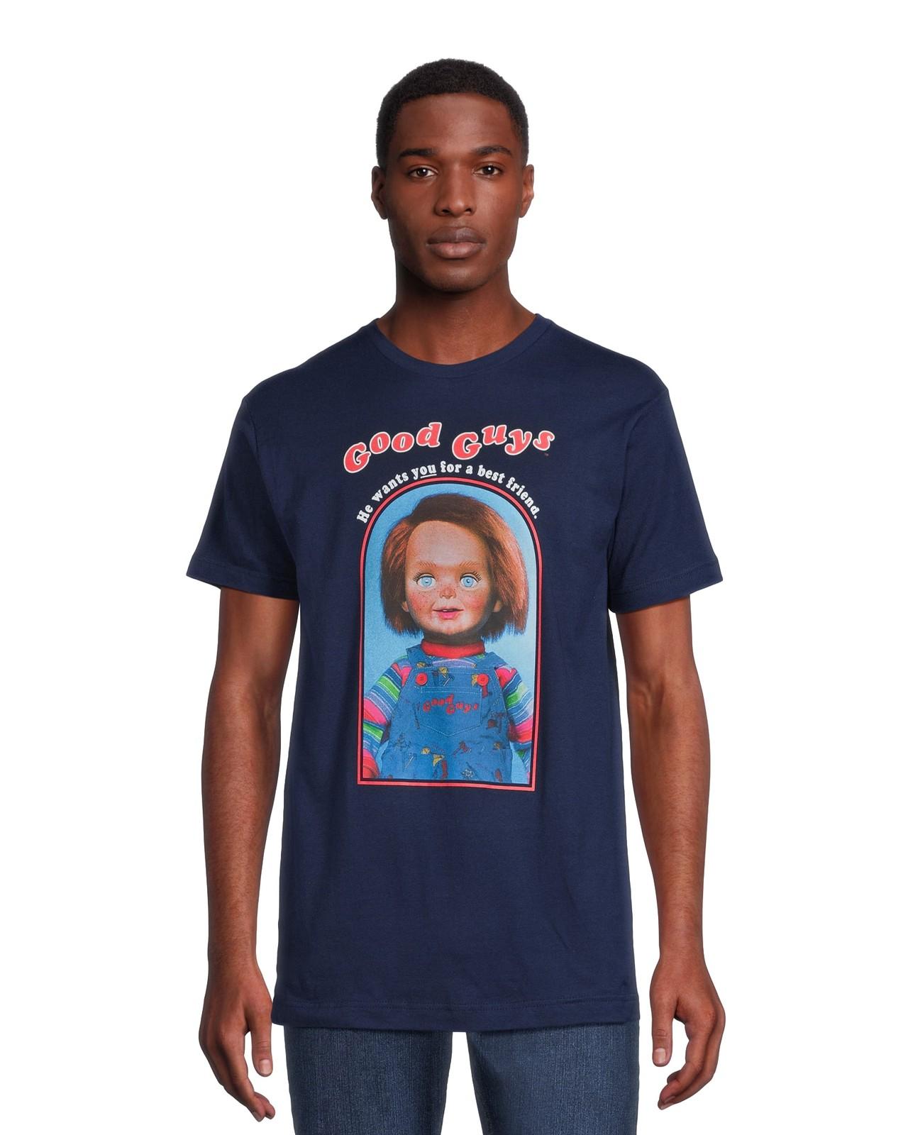 Chucky T-Shirt Men s Good Guys Horror Film Short Sleeve Tee L