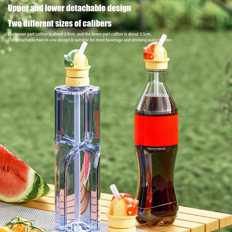 Water Bottle Top Adapter Silicone Water Bottle Adapter with Straw Water Bottle Tops for Most Standard Bottles Bottle Toppers
