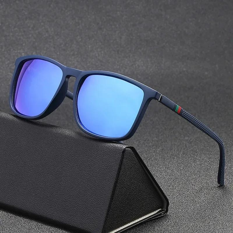 New Men Polarized Sunglasses Vintage Square Sun Glasses Fishing Driving Goggles Brand Design Eyewear Male