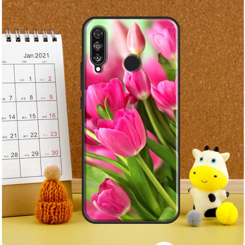 

Tulips Flower For Huawei Nova 12i 12s 7i 8i 11i 11 9 10 SE Y60 Y61 Y70 Y72 Y73 Y90 Y91 P30 P40 Lite Case Huawei P30 Lite