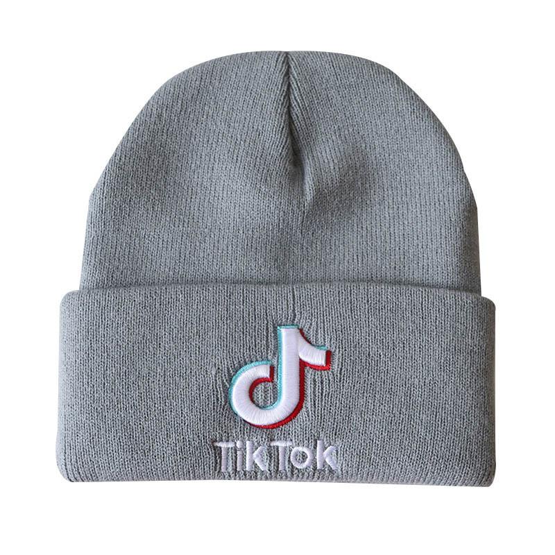 Stylish Tiktok Beanie Knitted Hat With Embroidery Letters For Unisex Fashion Lovers