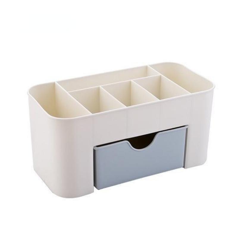 Desktop Drawer Cosmetic Storage Box Makeup Brush Organizer Box Jewelry Lipstick Mask Compartment Cosmetic Storage Case