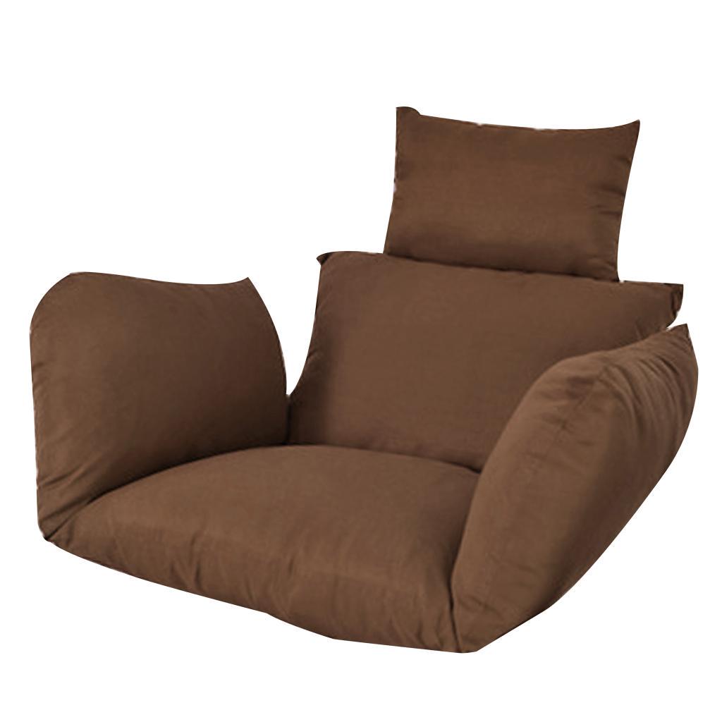 Cojín de la silla del columpio, almohadilla de la hamaca del ratán del  huevo colgante, con la almohada patio jardín mimbre sólido color al aire  libre (solo cojín) 66x45cm comprar a buen