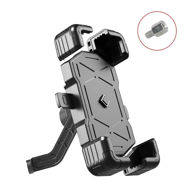 Bike Phone Mount Stand NonSlip Anti-Vibrations Universal Bike Handlebar Adjustable Phone Mount Clip Easily to Install
