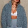 Women's Clothing, Plush, Cardigan, Short Jacket, Woolen Coat, Women's