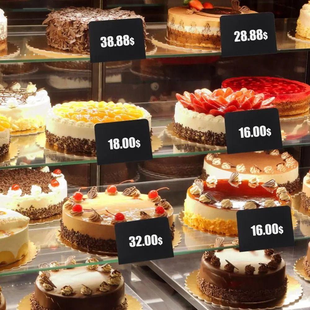 12/15/20/25Pcs with 2pcs White Pen Message Blackboard Signs Mini Chalkboard Tags  Party Supplies