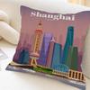 World Cities Travel Pillow Anime Pillow Sofa Bed Head Pillow Cover Cushion Cover 45x45 Cm Fashion