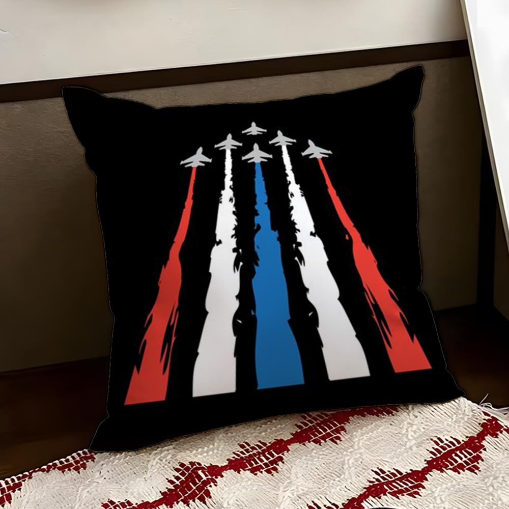 Classic Film TTop GunS Cushion Cover Reversible Soft Durable Pillow Cover Home Car MultiScene Use for Daily Comfort