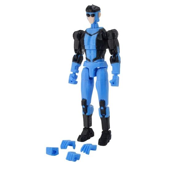3D Printed Action Figure with Accessories Posable Cartoon Character Model Movable Joints Figure Decoration Collectible Gift for Animation Lovers