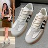 Autumn Retro German Training Shoes 2025 New Platform White Shoes Women's Versatile Flat-bottomed Sports and Leisure Board Shoes Ins Tide