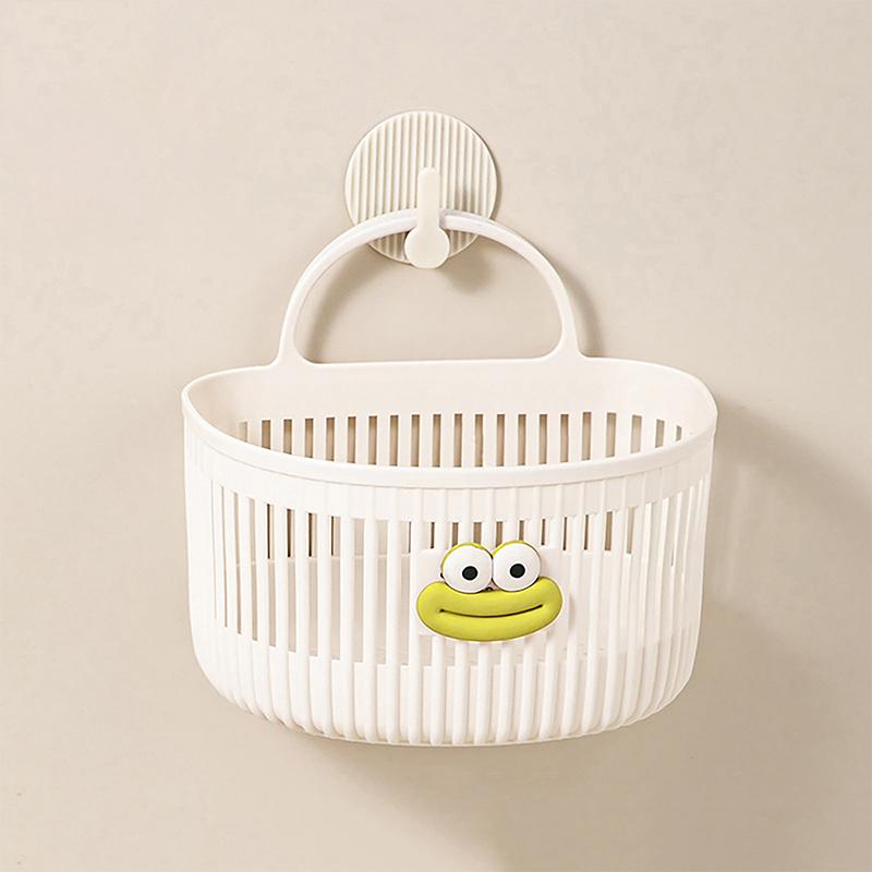 

Многофункциональная мультяшная маленькая подвесная корзина, корзина для хранения полотенец для лица в ванной, настенная подвесная корзина для кухни, общежития, прикроватной тумбочки белый
