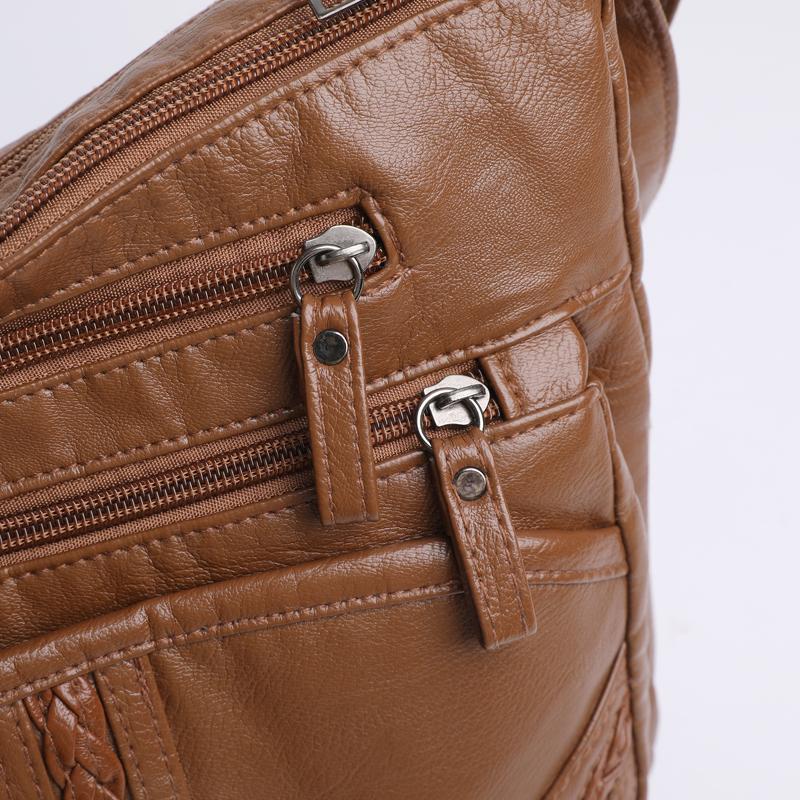 Multi-compartment Simple All-match Middle-aged and Elderly Mother's Large-capacity Casual Shoulder Crossbody Bag