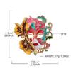 Mask Brooch, Three-Dimensional Hollow Relief Chest Flower Retro Heavy Industry Clothing Accessories Ball Small Gift Brooch