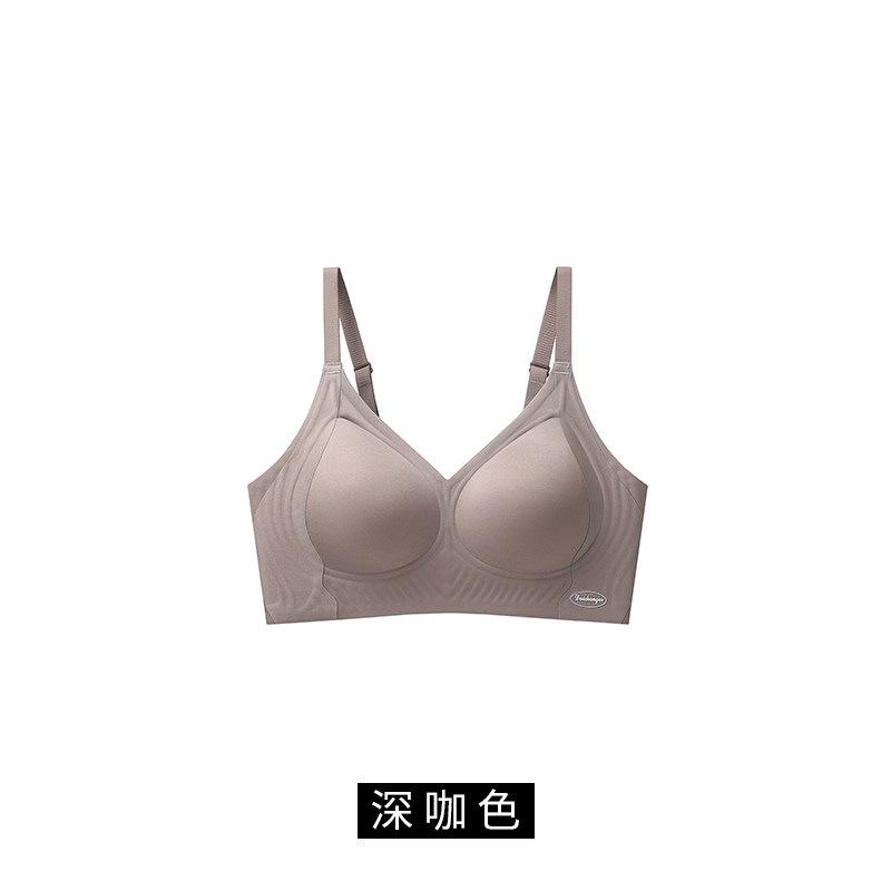 Women Seamless Invisible Push Up Gather Bra For Small Chest