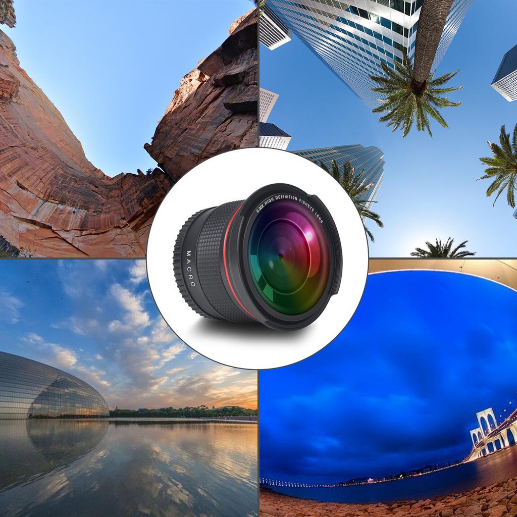 Pickle Power 52MM 55MM 58MM 0.35x Fisheye Nikon Wide Angle Lens for Nikon D5200 D5100 D3500 D3400 D3300 D3200 D3100 D3000