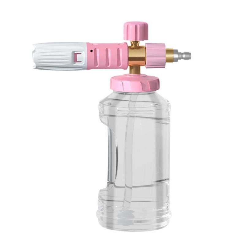 Soap Dispenser Wide Mouth Foam Cannons for Pressure Washer Thick Snow Foam Lances for Car Washing 1/4In Quick Connector