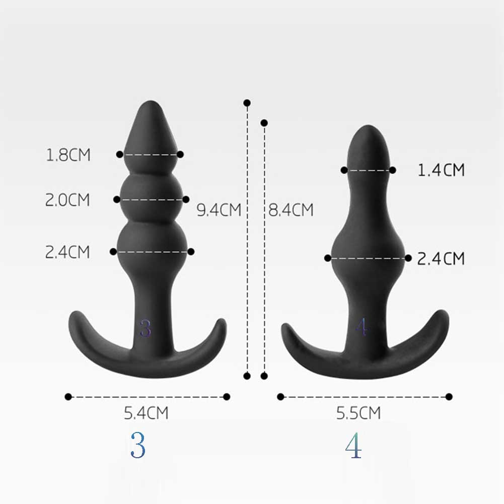 Silicone Anal Plug Butt Plug Beads Sex Toys Unisex Erotic Toys Sex Products for Men Women