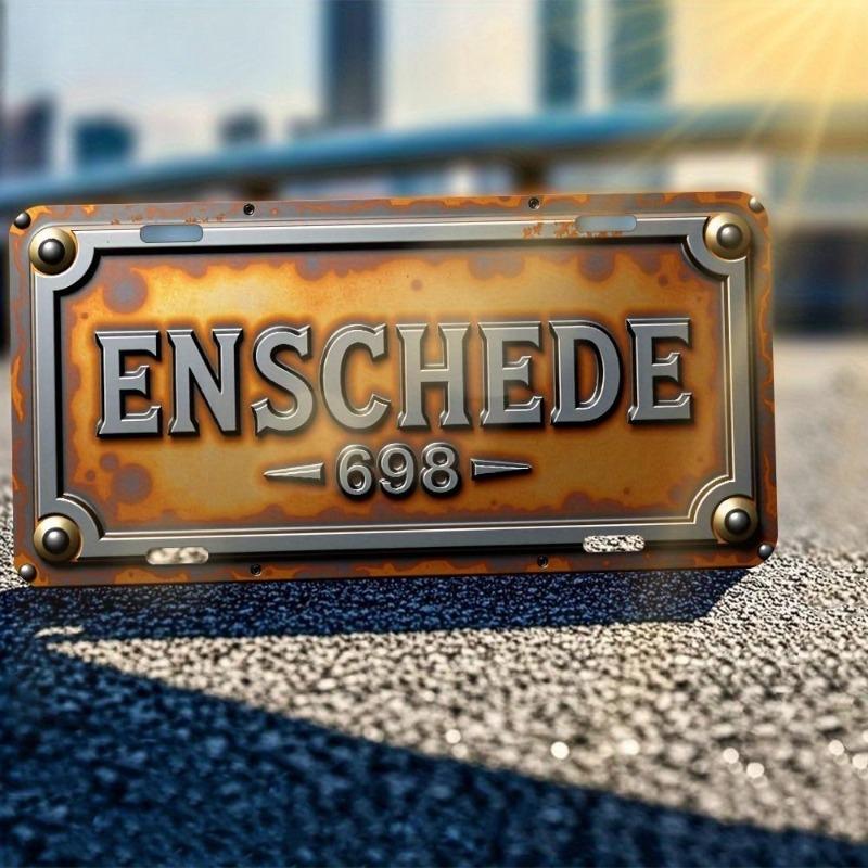 Motorcycle Souvenir License Plate, Metal Auto Wall Decor 15x30cm