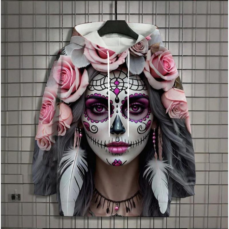 Autumn New Men's 3d Mexican Day Of The Dead Printed Hoodie For Men And Women Casual Fashion Men's Hoodie Street Men's Tops