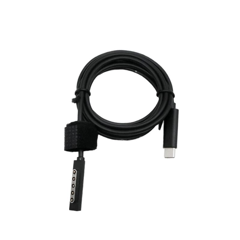 Surface Charging Cable Type C, PD Fast Charging 15V 3A for Surface Pro 8/7/6/5/4/3 Go3/2/1 Laptop4/3/2/1