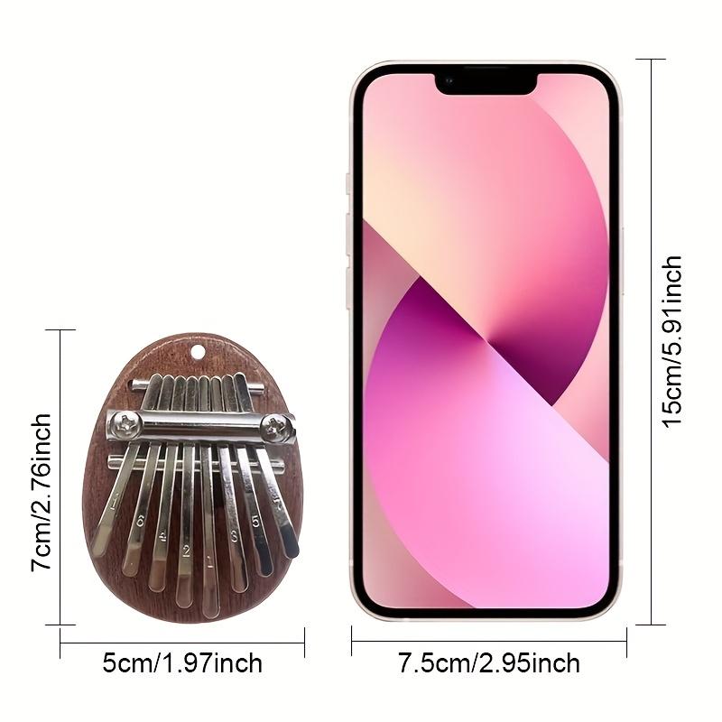 8 Tasten Mini Kalimba Hohe Qualität Exquisites Finger Daumen Klavier Marimba Musik Gutes Zubehör Anhänger Geschenk, Weihnachts- und Halloween-Geschenk, Erntedankfest-Geschenk