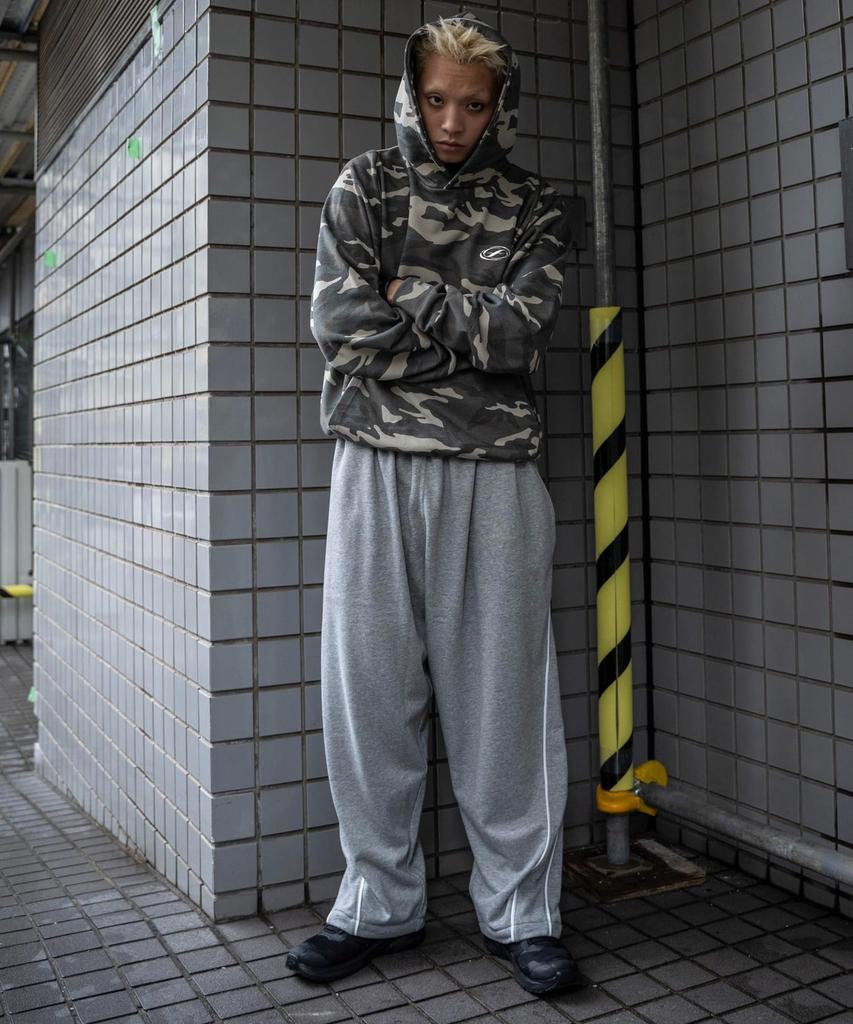 WEGO Patterned Metallic Camouflage Oversized Size Pattern 1 Men's Hoodie/Sweatshirt, Top, Streetwear, Gift, Fall/Winter, Spring/Autumn/Winter, F,