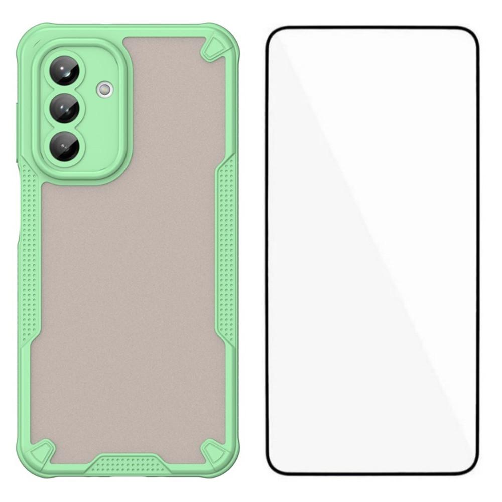 

WANLONFENG MFFJ Series For Samsung Galaxy A26 5G Case Anti Drop TPU+Acrylic Phone Back Cover with Screen Film Green