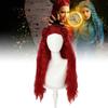 The Rise Descendants Of Red Women Wavy Wig Cosplay Headdress Show Decoration