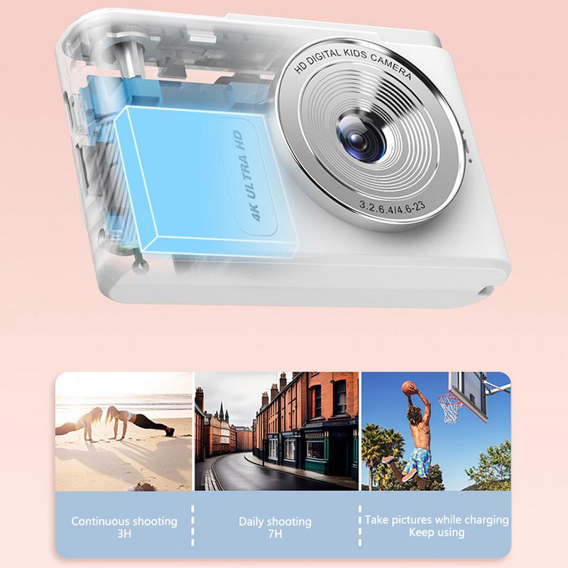 1 Set 44Mp Hd Mini 2.4Inches Photo Camera 4K Digital Cameras 8X Quick Zoom Video Supports Game Functions And Thermal Camera