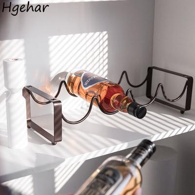 Creative Metal Wine Rack Vintage Beer Bottle Glass Holder Bar Party Home Decoration Display Stand Shelf Champagne Whiskey Racks