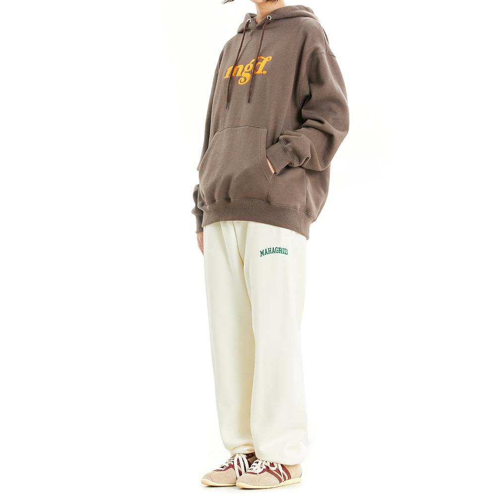 MAHAGRID Varsity Sweat Pant Cream(Mg2Csmpa00A)