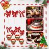 Cupcake Decorations 24 Pieces Decor Christmas Cupcake Toppers Decor For Home Event Family Celebration Party Table Gathering