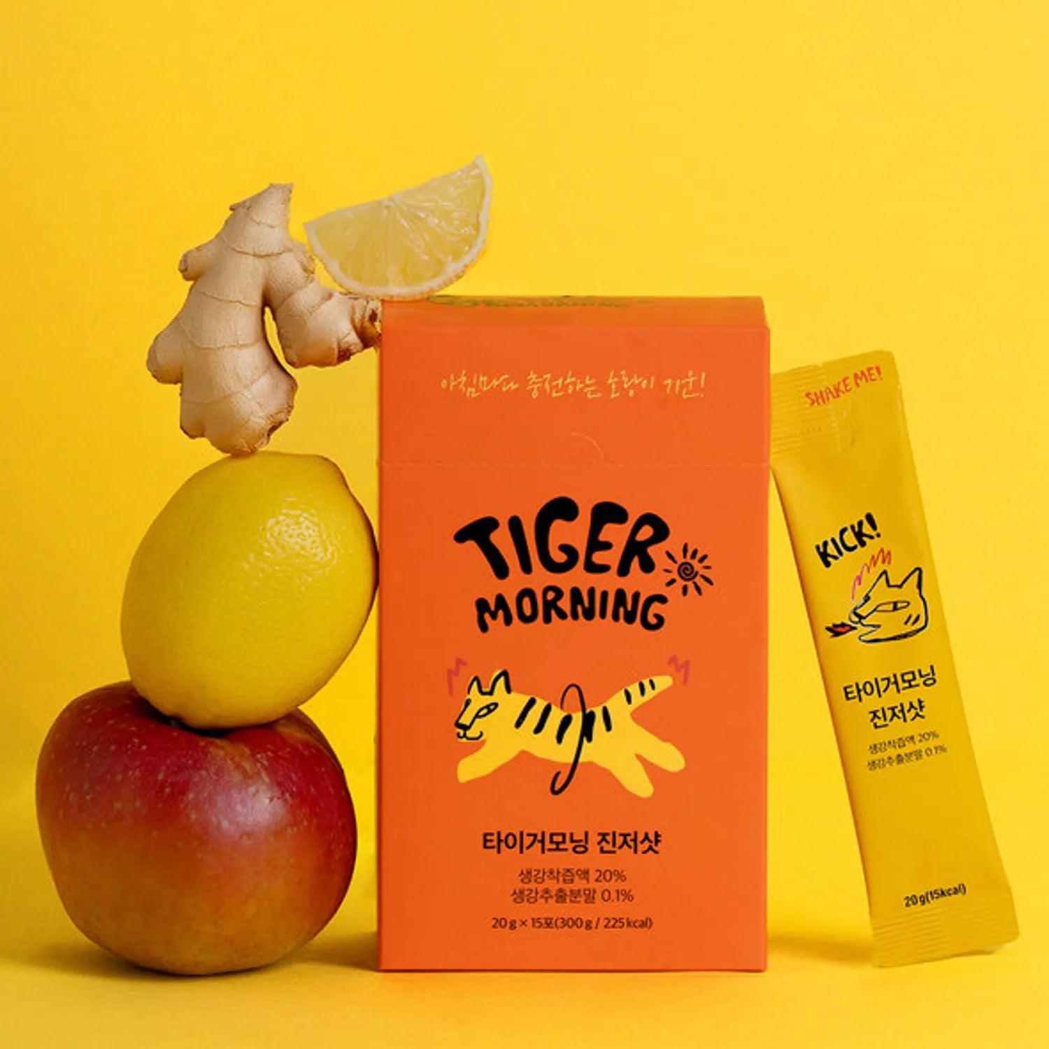 Tigermorning Ginger Shot Stick 20g 15ea 20g