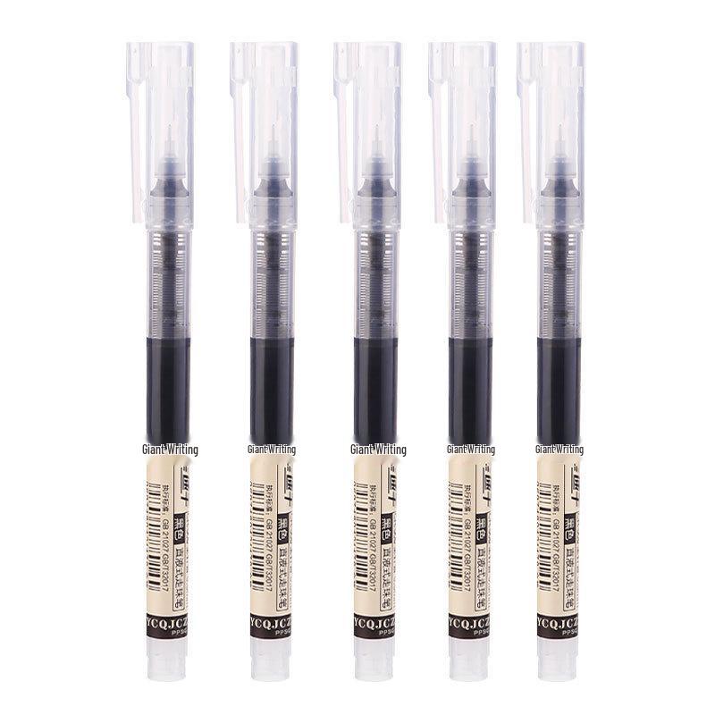 Quick-drying 0.5mm Needle Tip Rollerball Gel Pens for Students - Black and Red.