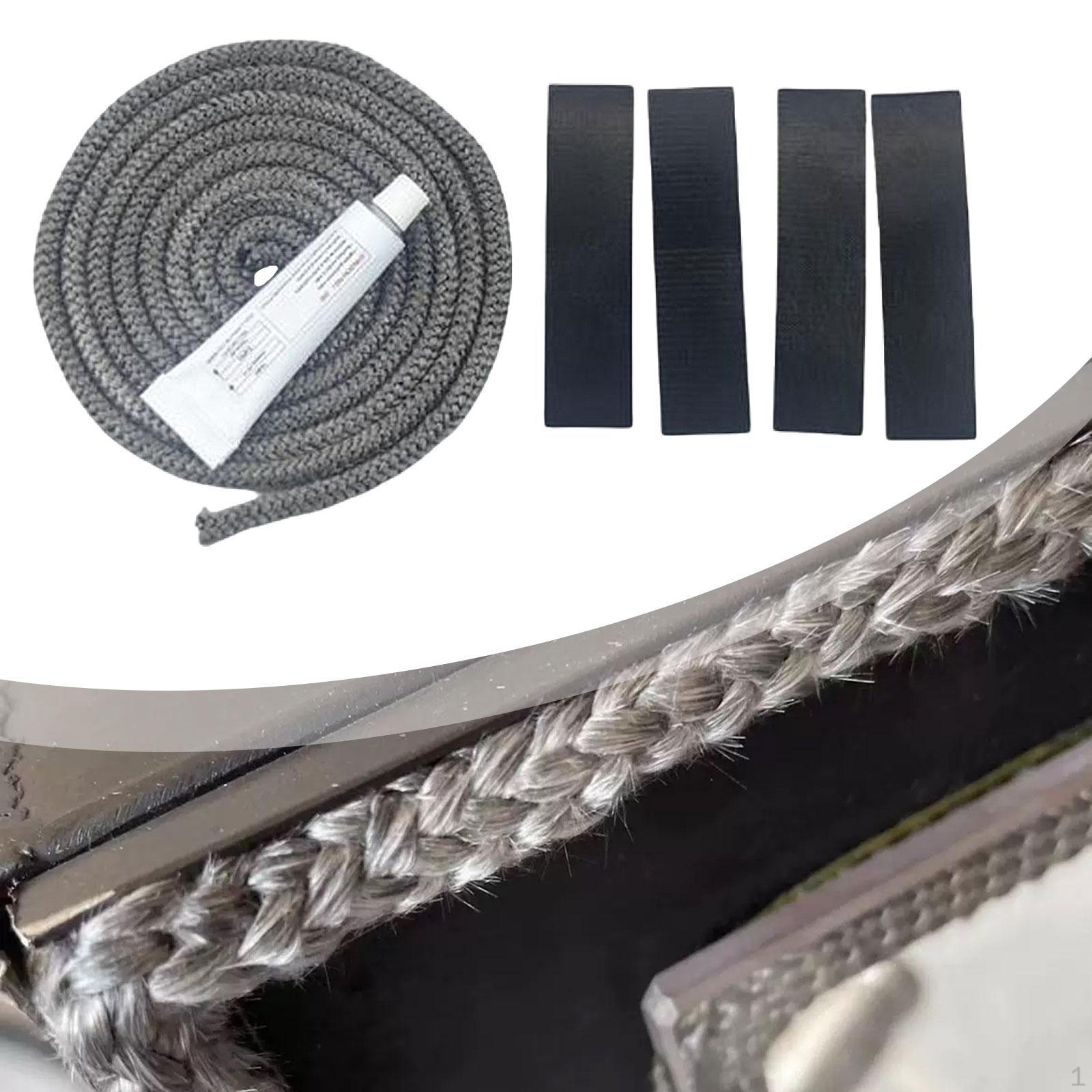 

Ущільнювальний шнур, Легкий монтаж, Вогнетривкий, Скловолоконне ущільнення для або Дверцят каміна 8mmx2.5m