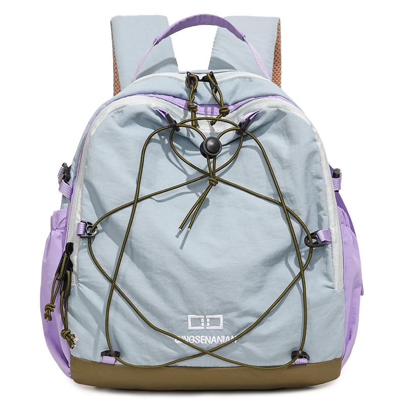 Zaino da Esterno Color Block per Donna, Design Traspirante Multiple Tasche, Ideale per Escursionismo e Viaggi