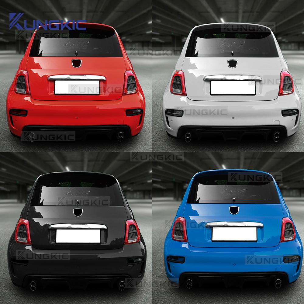 ABS Car Rear Tail Light Sticker For Abarth 595 695 595C 695C Fiat 500 500C 2016 2017 2018 2019 2020 2025 2025 2025 2025 1Pair