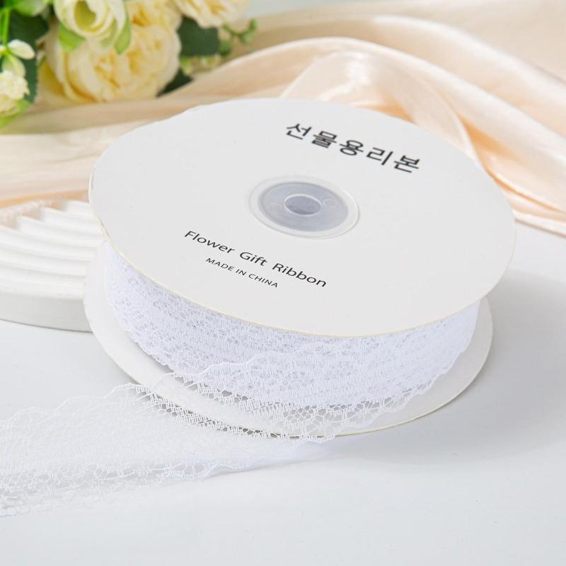 3cm50 Size Hollow Lace Ribbon Flower Bouquet Packaging Material Cake Ribbon Satin Diy Bow Ribbon