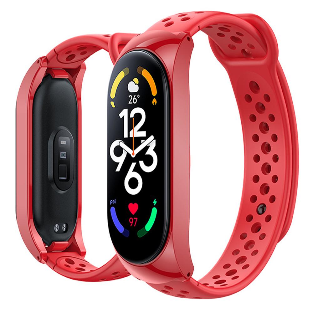 Sport Watch Bands For Xiaomi Mi Band 7 /8Bracelet Silicone Smart wristband Miband 4 Belt pulseira correa mi band 3 4 5 6 strap